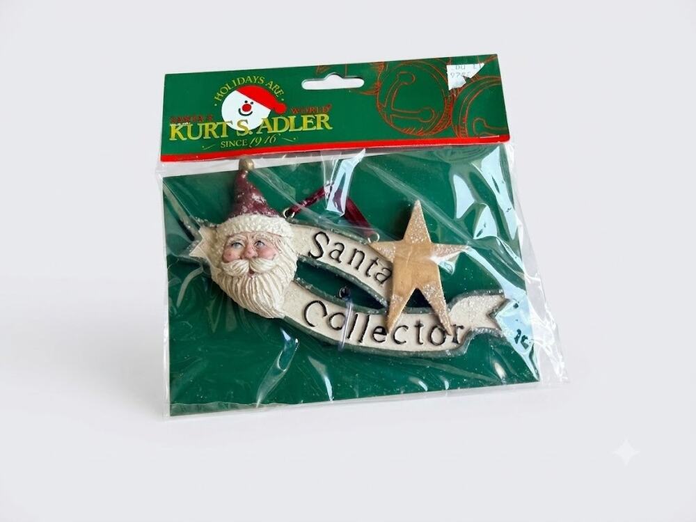 Vintage Kurt S Adler Santa Collector Ornament New in Package W7035